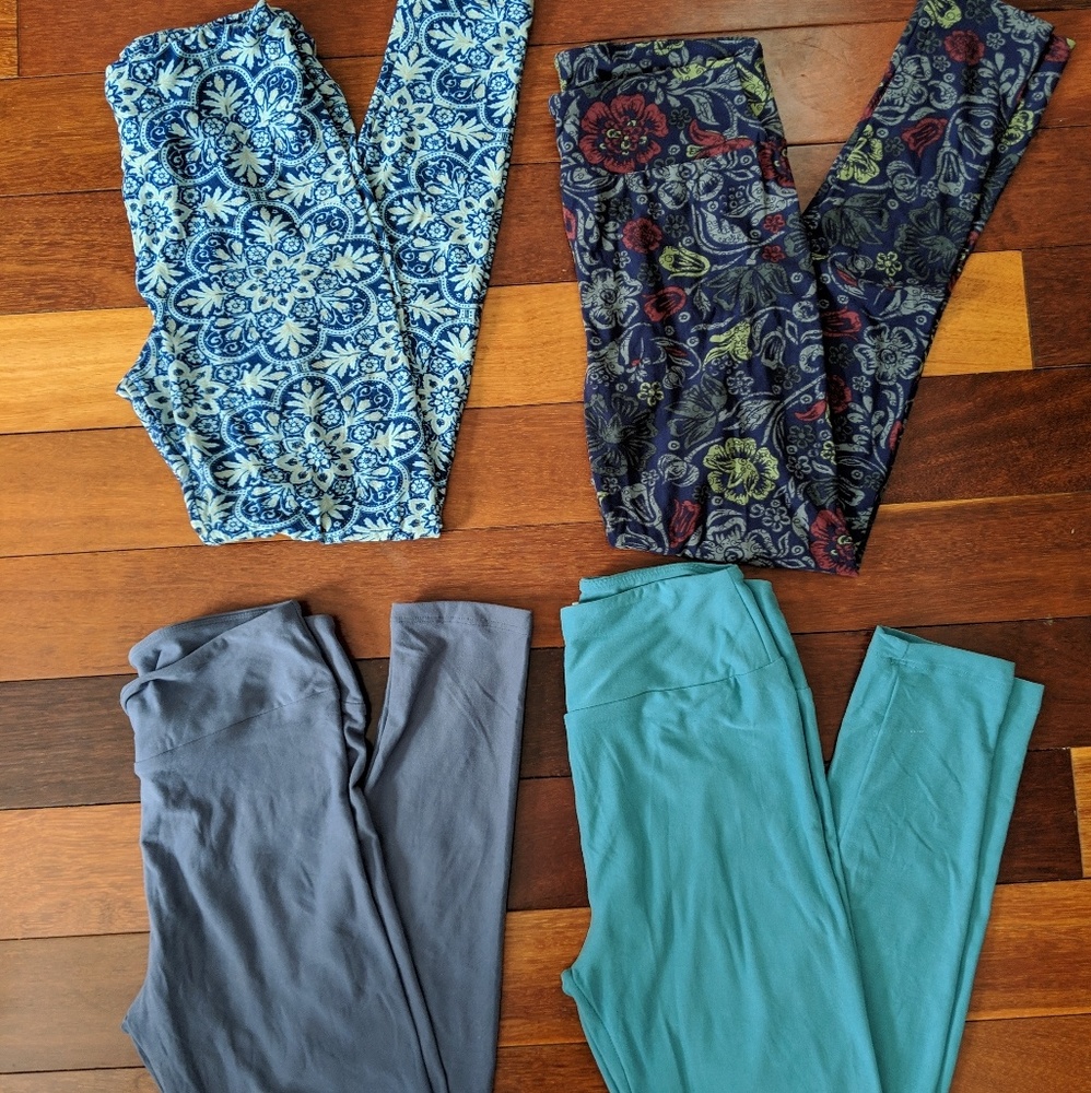 Lot of 4 one-size Lularoe leggings